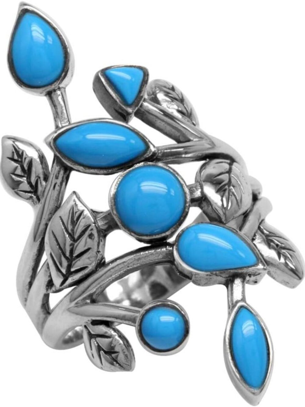 Vintage 925 Sterling Silver Leaf Ring | Elegant Nature-Inspired Jewelry